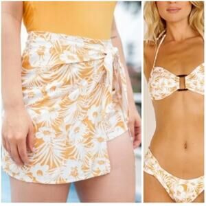 L*Space Swimset Hermosa Skort with Matching Swim Bikini Top Size Small